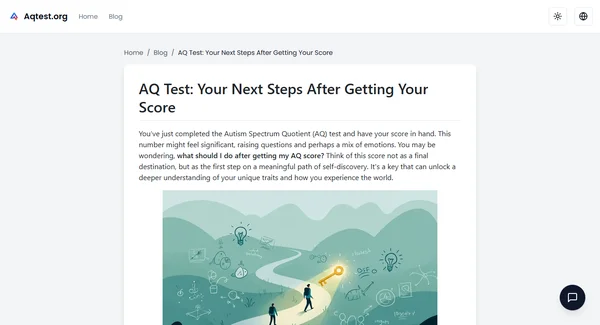 AQ Test: Your Next Steps After Getting Your Score