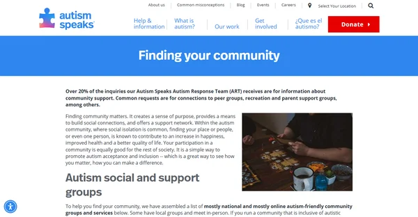 Autism Speaks Online Community
