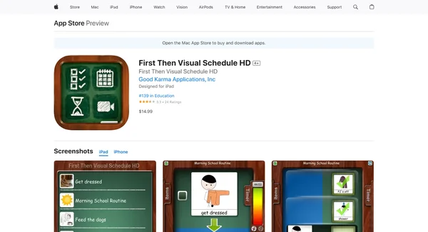 First Then Visual Schedule HD