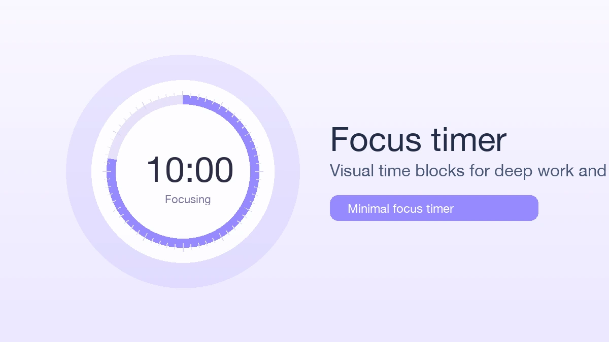Focus timer